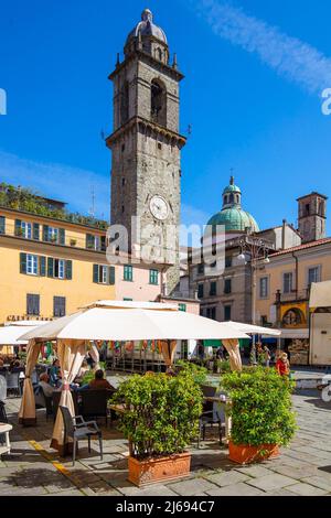 Piazza della Repubblica, Pontremoli, Massa-Carrara, Toskana, Italien, Europa Stockfoto