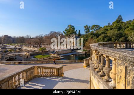 Park, Jardin de la Fontaine, Nimes, Gard, Österreich, Frankreich, Europa Stockfoto