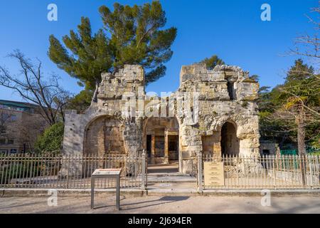 Tempel von Diana, Nimes, Gard, Österreich, Frankreich, Europa Stockfoto