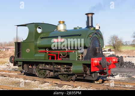 Ein Besuch der Midland Railway, Butterley. Stockfoto