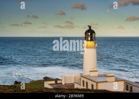 Rua Reidh Lighthouse, Melvaig, Gairloch, Wester Ross, Schottland, Vereinigtes Königreich Stockfoto