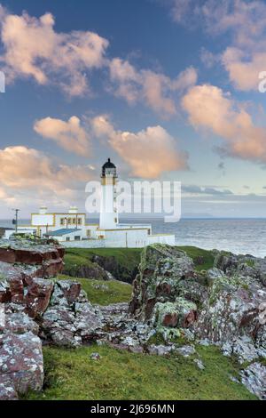Rua Reidh Lighthouse, Melvaig, Gairloch, Wester Ross, Schottland, Vereinigtes Königreich Stockfoto