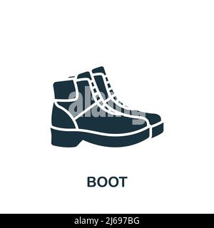 Boot-Symbol. Monochrom Simple Clothes Icon für Vorlagen, Webdesign und Infografiken Stock Vektor