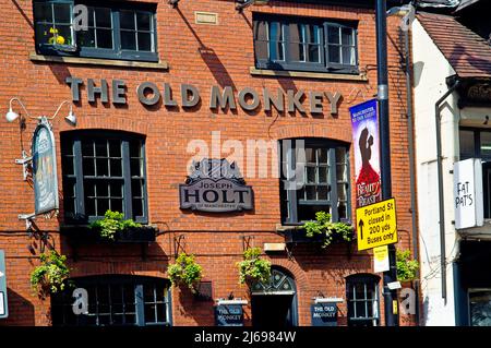 The Old Monkey Pub, Oldham Street, Northern Quarter, Manchester, England Stockfoto