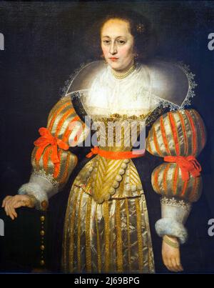 Retrato de una dama (Porträt einer Dame) (1630) von Cornelis De Vos (1585 - 1651) Stockfoto