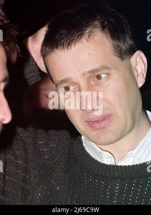 Mircea Dinescu, rumänische Lyrikerin und Journalistin, Januar 1990 Stockfoto