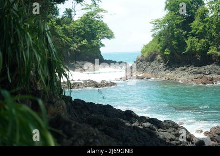 Manuel Antonio Coastline Nationalpark in Costa Rica Stockfoto