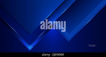 Abstrakter dunkelblauer eleganter Geschäftshintergrund Stock Vektor