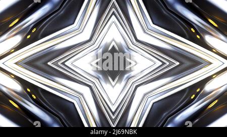 Glow Kaleida. Computer erzeugt 3D Rendering Stockfoto