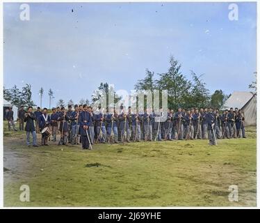 Unknown Company, 30. Pennsylvania Infantry, 1861–65 Stockfoto