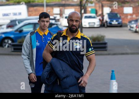 Jamie Jones-Buchanan Interim Head Coach von Leeds Rhinos kommt vor dem heutigen Spiel im Headingley Stadium an Stockfoto