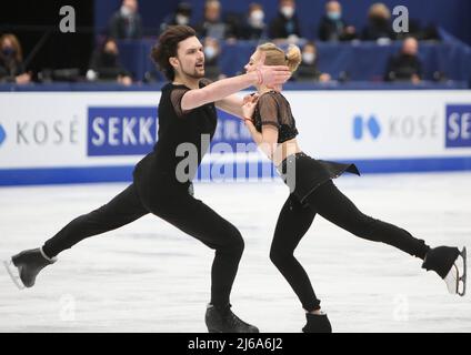 maria kazakova / georgy reviya von Georgie während der ISU-Eiskunstlauf