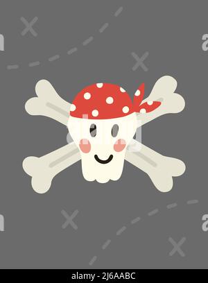 Niedlicher Totenkopf Stock Vektor