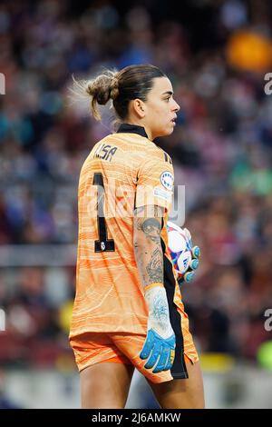 BARCELONA - MÄR 30: Misa Rodriguez in Aktion während des UEFA Women's Champions League-Spiels zwischen dem FC Barcelona und Real Madrid im Camp Nou Stadi Stockfoto