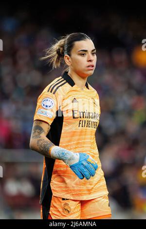 BARCELONA - MÄR 30: Misa Rodriguez in Aktion während des UEFA Women's Champions League-Spiels zwischen dem FC Barcelona und Real Madrid im Camp Nou Stadi Stockfoto