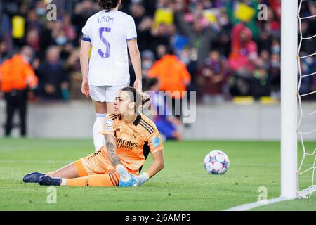 BARCELONA - MÄR 30: Misa Rodriguez in Aktion während des UEFA Women's Champions League-Spiels zwischen dem FC Barcelona und Real Madrid im Camp Nou Stadi Stockfoto