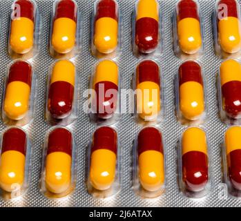 Amoxicillin Pillen Stockfoto