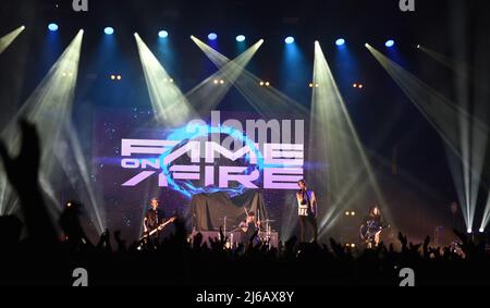 27. April 2022, Norfolk, Virginia, USA: Die Trinity of Terror Tour bringt am 27. April 2022 Ruhm in die Chartway Arena der ALTEN DOMINION UNIVERSITY in Norfolk, Virginia. Â©Jeff Moore (Bildquelle: © Jeff Moore/ZUMA Press Wire) Stockfoto