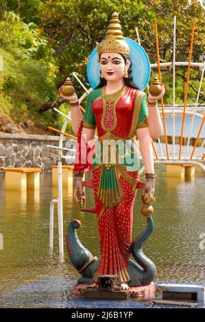 Statue der indischen Gottheit Frauentempel in mauritius Stockfoto