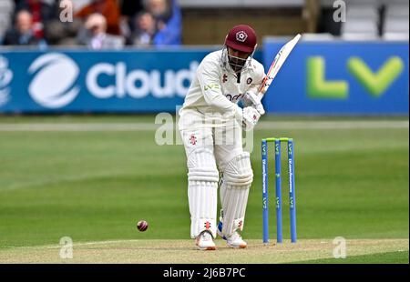 Chelmsford. Vereinigtes Königreich. 28. April 2022. Essex V Northamptonshire. Das Gelände Von Cloud County. Chelmsford. Ricardo Vasconcelos (Northamptonshire) am 1. Tag des Spiels der Assex V Northamptonshire LV= Insurance County Championship. Stockfoto