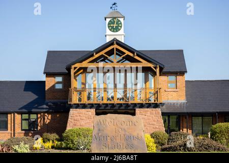 Manor House Stables, Malpas, Henshire. Stockfoto