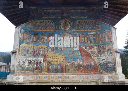 Gura Humorului, eine Stadt in Bucovina, Rumänien: Das Kloster Voronet Stockfoto