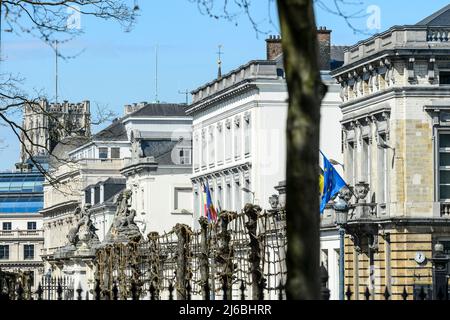 Straße in Brüssel | Rue de la loi - Bruxelles Stockfoto