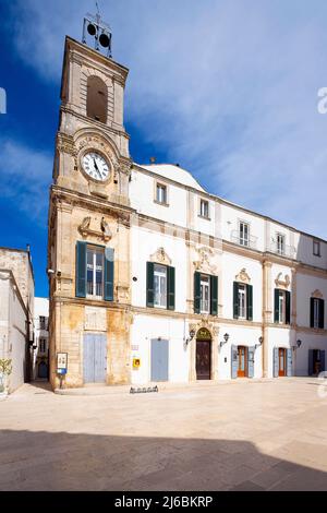 Palast von Università, Martina Franca, Apulien (Apulien). Martina ist eine Stadt in der italienischen Provinz Tarent. Stockfoto