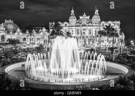 Das Monte Carlo Casino, Spiel- und Unterhaltungskomplex befindet sich in Monte Carlo, Monaco, Cote de Azul, Frankreich, Europa Stockfoto