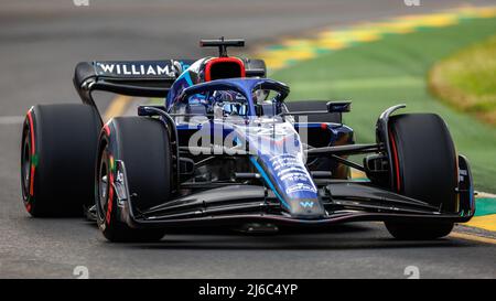 Albert Park Grand Prix Circuit, Melbourne, Australien. 09 April 2022. Alexander Albon (THA) vom Team Williams beim Qualifying. Corleve/Alamy Stockfoto Stockfoto