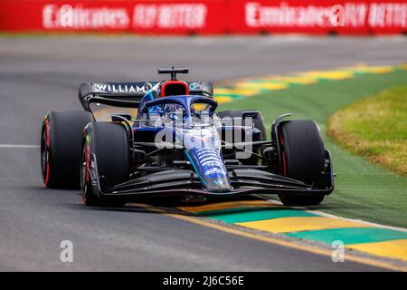 Albert Park Grand Prix Circuit, Melbourne, Australien. 09 April 2022. Alexander Albon (THA) vom Team Williams beim Qualifying. Corleve/Alamy Stockfoto Stockfoto