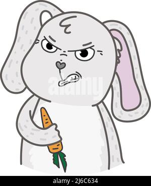 Vektor-Illustration mit osterhase. Frohe ostern Stock Vektor