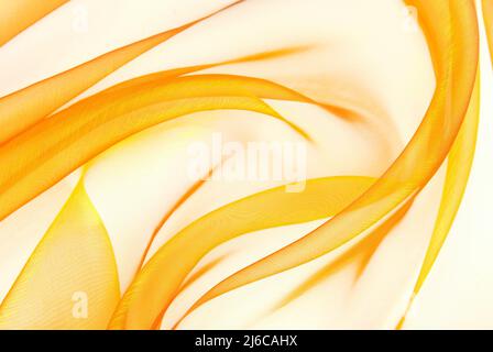 golden abstrakt Hintergrund Stoff Organza Textur Stockfoto