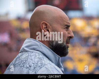 Stellone Roberto Trainer Reggina während Reggina 1914 gegen Como 1907, italienisches Fußballspiel der Serie B in Reggio Calabria, Italien, April 30 2022 Stockfoto