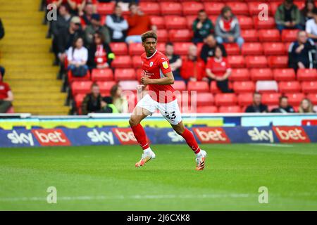 Oakwell, Barnsley, England - 30.. April 2022 William Hondermarck (23) von Barnsley - während des Spiels Barnsley gegen Preston N.E., Sky Bet EFL Championship 2021/22, in Oakwell, Barnsley, England - 30.. April 2022 Credit: Arthur Haigh/WhiteRoseFotos/Alamy Live News Stockfoto