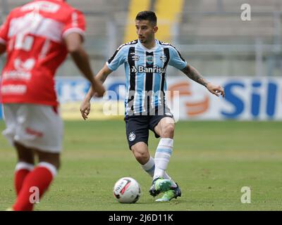 RS - Porto Aegro - 04/30/2022 - BRASILIANISCHER B 2022, GREMIO X CRB - Villasanti Gremio Spieler während eines Spiels gegen CRB im Stadion Arena do Gremio für die brasilianische Meisterschaft B 2022. Foto: Maxi Franzoi/AGIF/Sipa USA Stockfoto