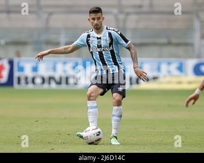 RS - Porto Aegro - 04/30/2022 - BRASILIANISCHER B 2022, GREMIO X CRB - Villasanti Gremio Spieler während eines Spiels gegen CRB im Stadion Arena do Gremio für die brasilianische Meisterschaft B 2022. Foto: Maxi Franzoi/AGIF/Sipa USA Stockfoto