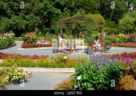 Lyon, Frankreich, 10. August 2018, Garten des Parc de la Tête d'Or. Stockfoto