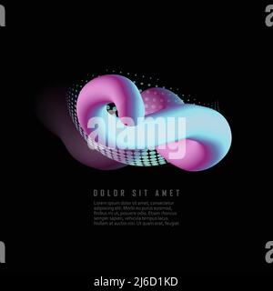 Kreatives Design flüssige Wellenformen. Vektorgrafik Stock Vektor
