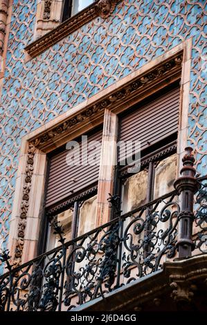 Das Thonet-Haus des berühmten Architekten Ödön Lechner auf Vací in Budapest, Ungarn. Stockfoto