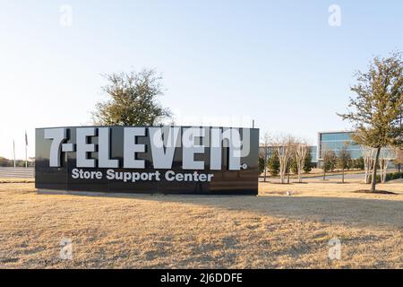 7-Eleven Hauptsitz in Dallas, Texas, USA. Stockfoto