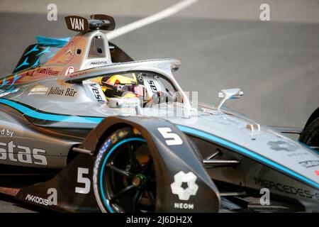 Stoffel Vandorne von Mercedes EQ beim Monaco ePrix 2022, dem Treffen der ABB FIA Formel-E-Weltmeisterschaft 2021-22 4., auf dem Circuit de Monaco von Monaco aus Stockfoto