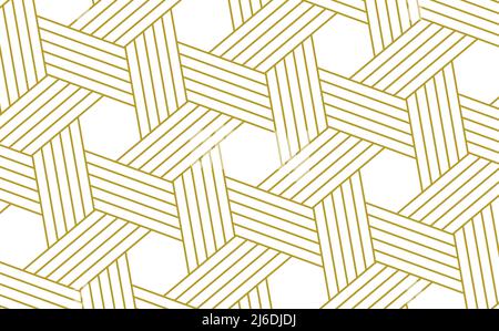 Abstrakte braune Polygonform, geometrische Muster Textur Hintergrund, gestreiftes Sechseck, Illustration, Linienkunst Stockfoto