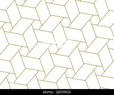 Abstrakte Gold Polygon Form, geometrische Muster Textur Hintergrund, Sechseck und Wirbel, Illustration, moderne Kunst Stockfoto