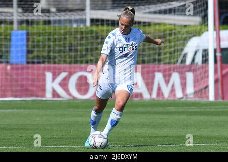 Anna Knol von EmpoliAnna Knol von Empoli während des Halbfinalmatches 2021/2022 zwischen AS Roma und Empoli im Tre Fontane-Stadion in Rom, Italien, 30.. April 2022. Fotografo01 Stockfoto