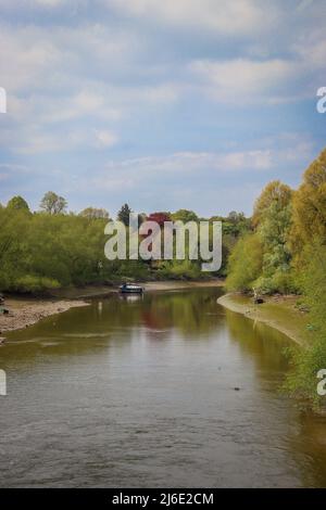 Fluß Dee, Chester Stockfoto