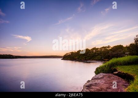 Sea Scape entlang der Küste von Cronulla in Australien Stockfoto