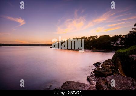 Sea Scape entlang der Küste von Cronulla in Australien Stockfoto