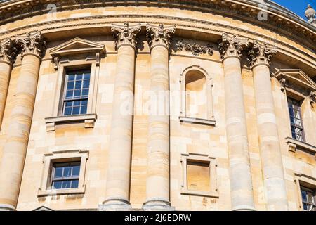 The Radcliffe Camera (Detail), Oxford, England. Stockfoto