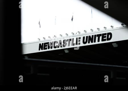 NEWCASTLE UPON TYNE, GROSSBRITANNIEN. MAI 2. Ein allgemeiner Blick in den Boden vor der FA Women's National League Division One zwischen Newcastle United und Alnwick Town im St. James's Park, Newcastle am Montag, 2.. Mai 2022. (Kredit: Will Matthews | MI News) Kredit: MI News & Sport /Alamy Live News Stockfoto